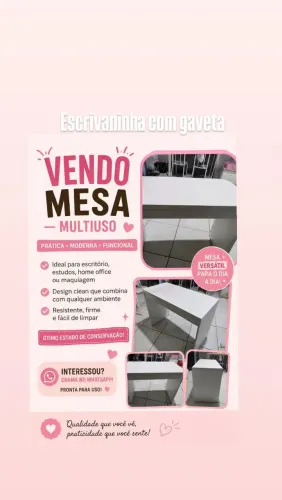 Escrivaninha com gaveta