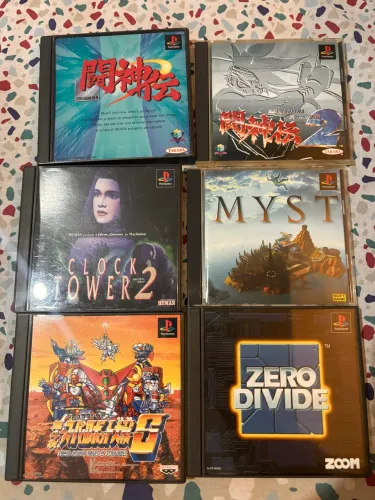 Lote 6 jogos originais japoneses PlayStation - ps1