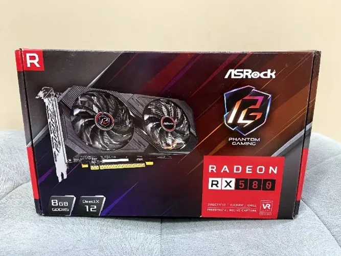 Placa de Vídeo Radeon RX580 8gb AsRock