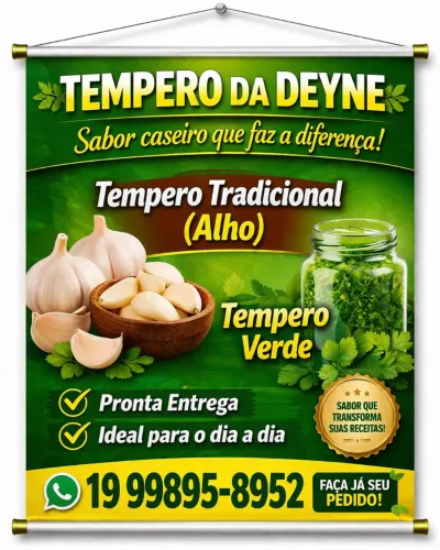 Tempero caseiro da Deyne 