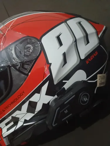 Capacete texx com intercomunicador