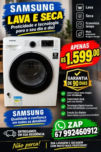 Máquina lava e seca
