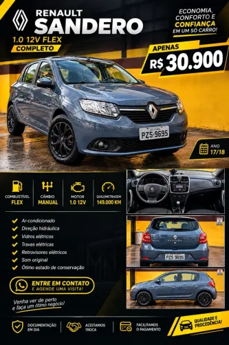 Renault Sandero Expression Flex 1.0 12V 5P 2018