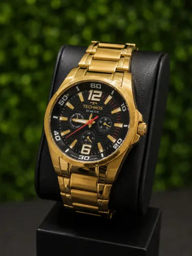 Relógio Technos Sky Master Dourado Original - TEM CONVERSA