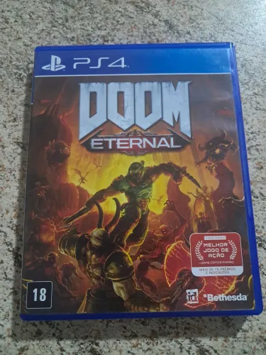 Jogo DOOM Eternal PS4 Mídia Física Original - Muito Bem Conservado