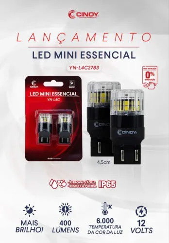Led t20 2 polos / meia luz / luz de posição / drl Hilux/ nova Strada / outros
