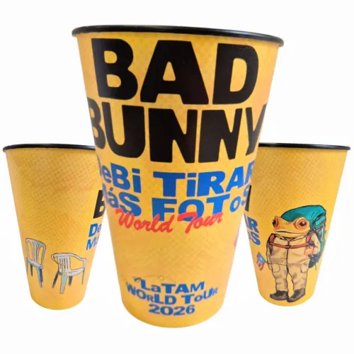 Copo Show Bad Bunny, Debi Tirar Más fotos Tour (Oficial Novo 2026)
