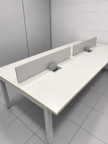 Mesa Para Trabalho Home Office 240 X 140 Cm Branco