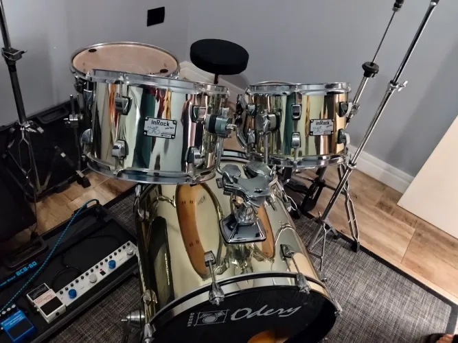 Bateria acustica odery inrock cromo