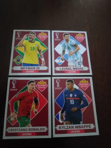 Figurinhas Legends bordo Copa do Mundo 2022