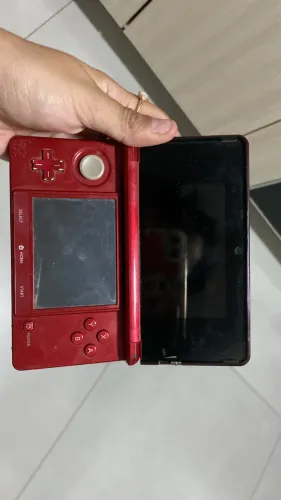 Nintendo 3DS Vermelho Original + Carregador + Cartão SD