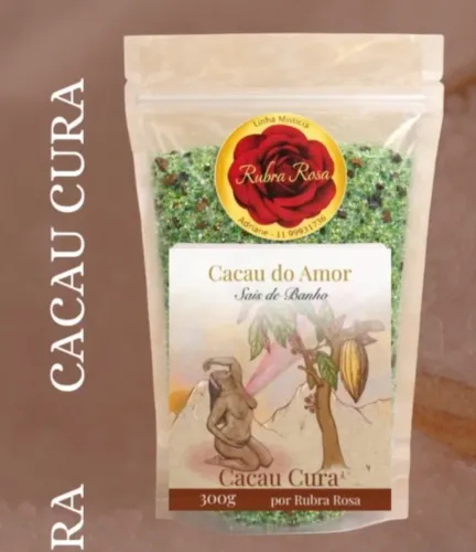 Sais Energéticos (Escalda pés ou banhos) 200g Cacau Cura