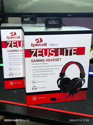 Headset gamer redragon zeus lite novo