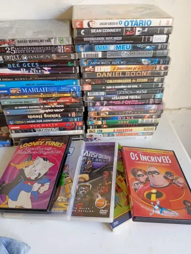 40 dvd variados músicas e filmes