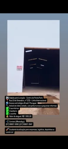 Galpão em Ponta Porã