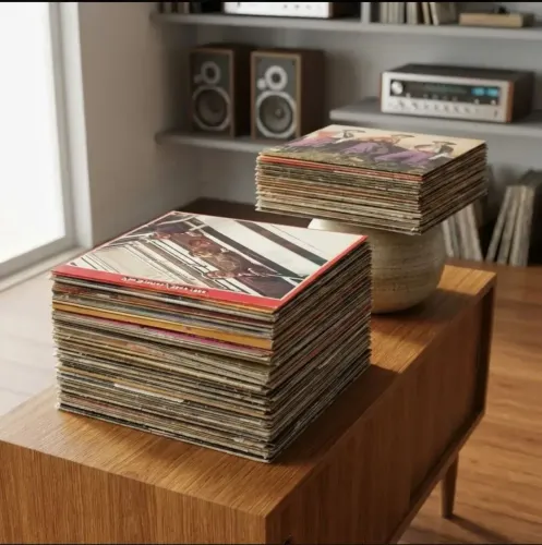 Coleção de discos vinil