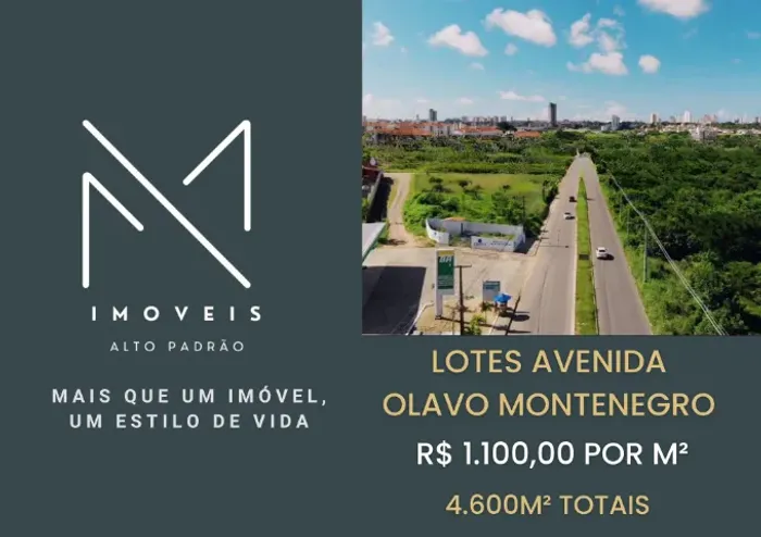 LOTES COMERCIAIS NA AVENIDA OLAVO MONTENEGRO