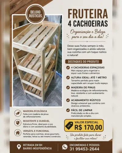 Fruteira rústica 