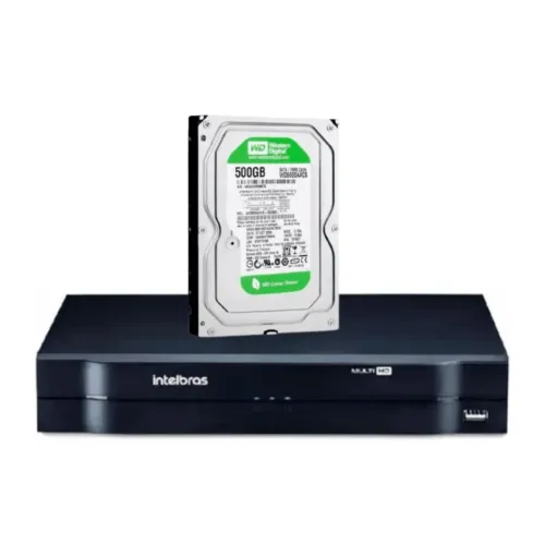 DVR Intelbras Com 1TB e 8 canais funcionando perfeitamente