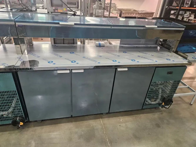 balcão refrigerado condimentador de 2 metros pronta entrega