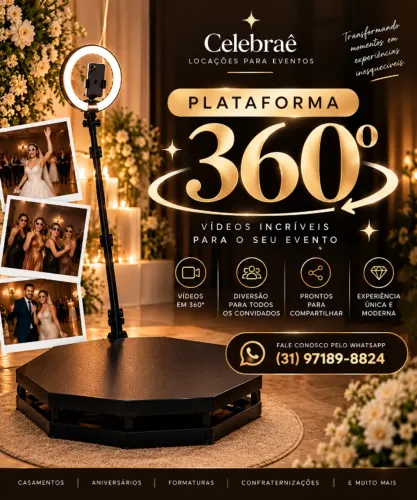 Aluguel de Plataforma 360° para Casamentos e Festas