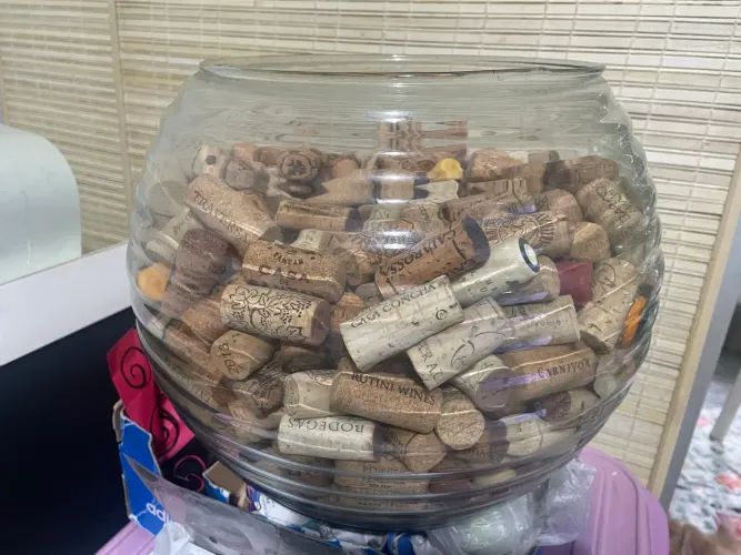 Vidro de rolhas wine