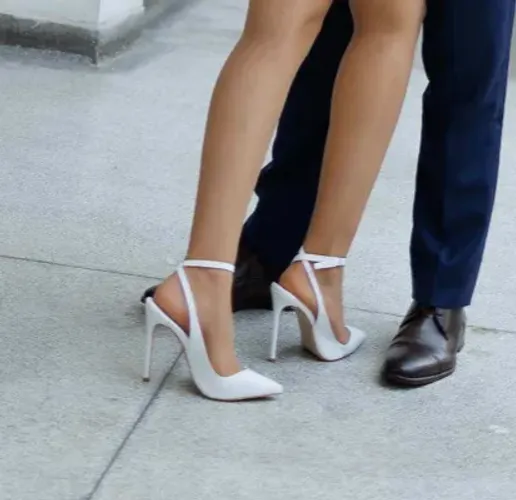 Scarpin sapato noiva branco