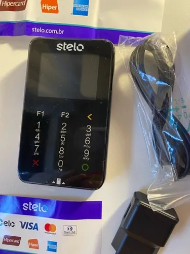 Maquininha de Cartão Stelo - Nova na Caixa, Nunca Usada!<br>