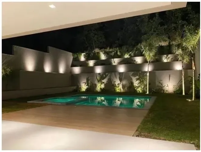 Refletor Led Arandela 100w Externa Parede Fachada Branco