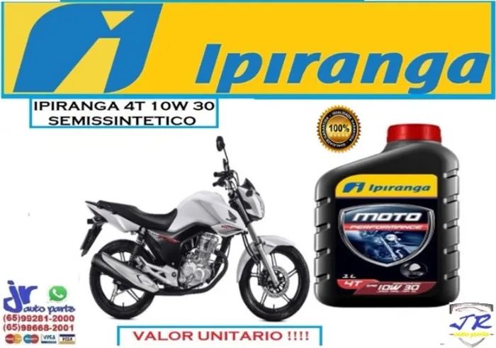 Oleo Ipiranga Moto 4T 10W30 Fan 2018