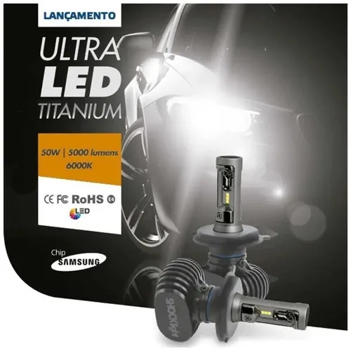 Lâmpada Farol Milha Chevrolet Agile / Onix / Prisma Ultra Led Shocklight - H27