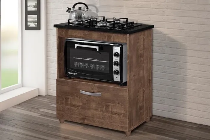 Balcão Salvia para Cooktop 4 Bocas Ipe Até 12x