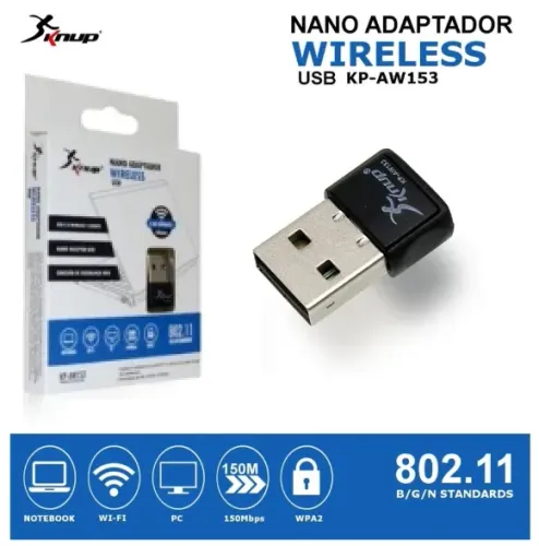 ADAPTADOR USB WI FI 150 MBPS KNUP KP-AW155