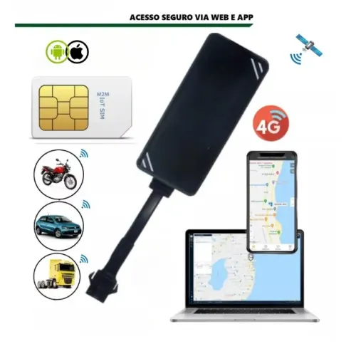 Rastreador Veicular Gps Com Chip 4G E Aplicativo Em Tempo Real ! 60 Já instalado !!!!