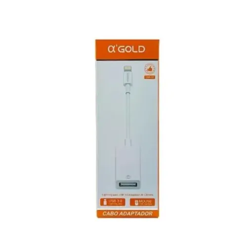 Cabo Otg adaptador Ios lightning para USB 3.0 a'GOLD