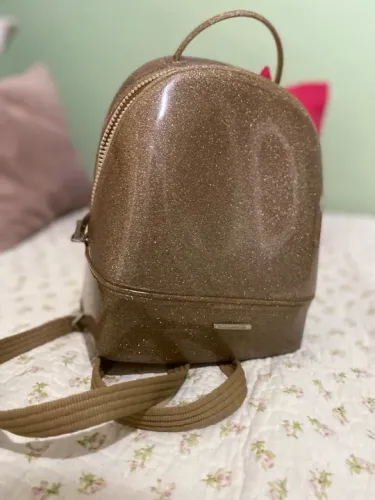 bolsa sonho dos pés dourada 