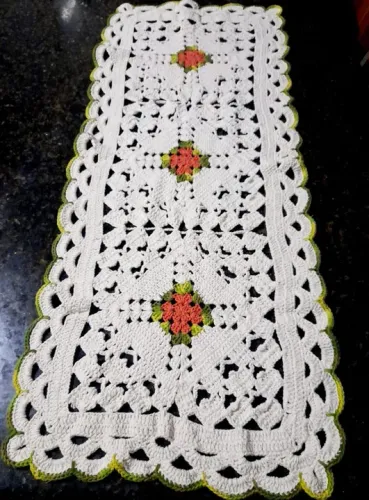 Tapete decorativo de croche