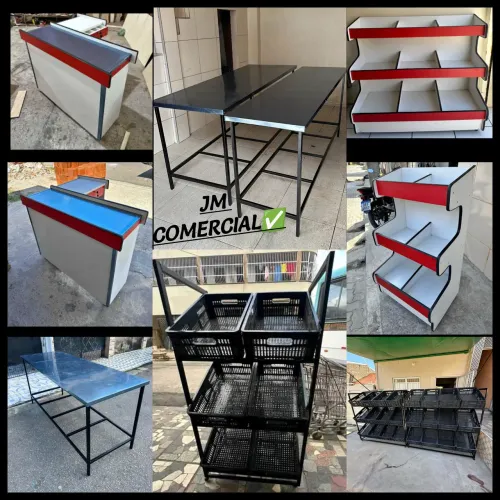 Balcões, Mesas, Fruteiras Comerciais - Novos