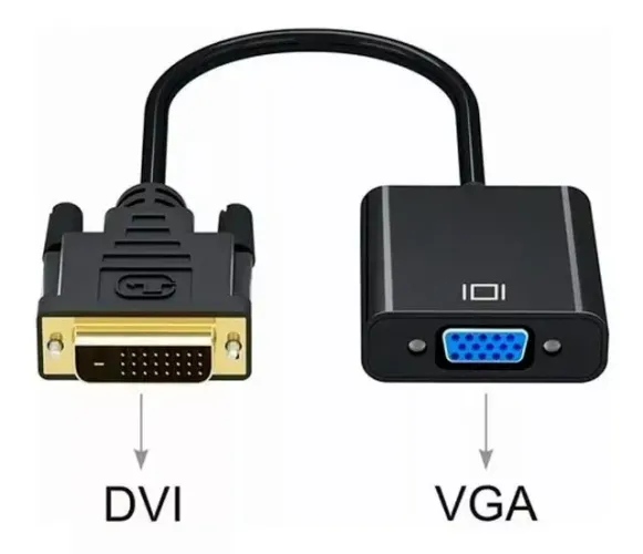 Conversor Adaptador Dvi-d 24+1 Macho P/ Vga 15 Pinos Fêmea