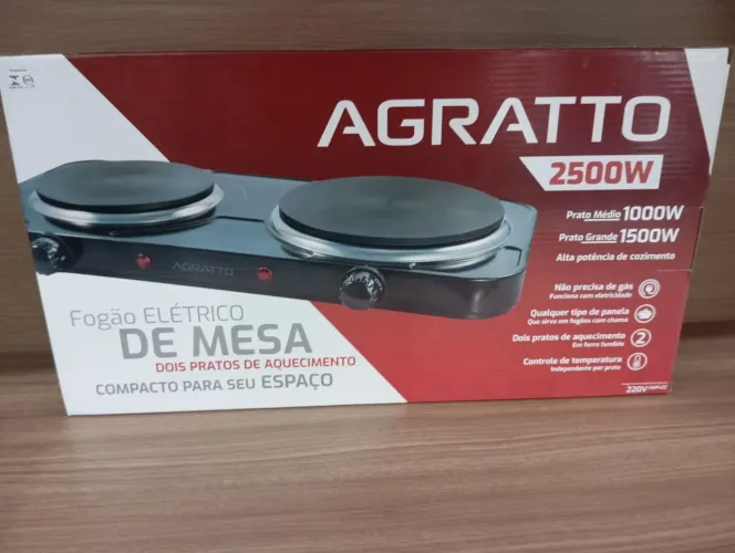 FOGÃO ELÉTRICO DOIS PRATOS NOVO