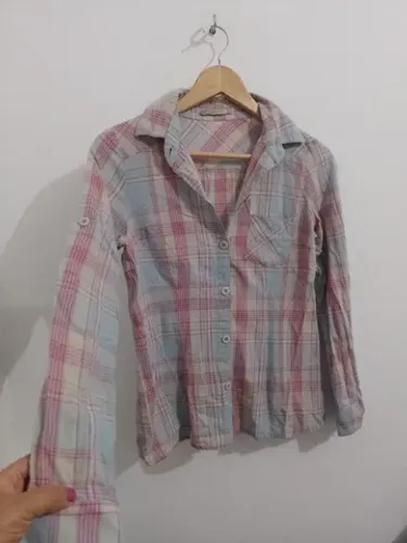 Camisa feminina quadriculada da namine