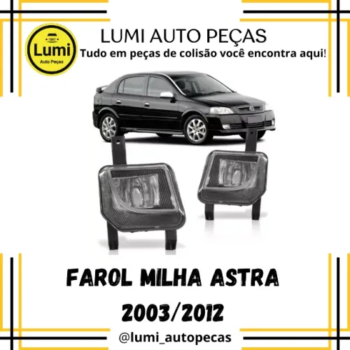Farol Milha Astra 2003/2012 Arteb - NOVO 