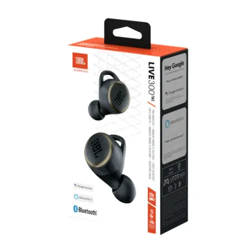 Fone de Ouvido JBL Live 300 TWS Preto True Wireless Stereo Alexa e Google Assistant
