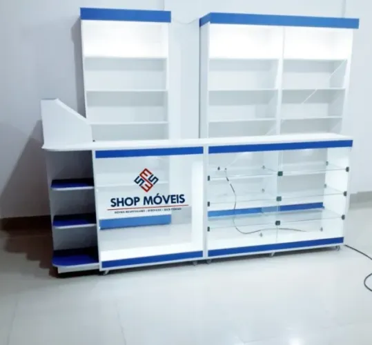 Balcão Caixa Vitrine personalizado direto da Fábrica. 