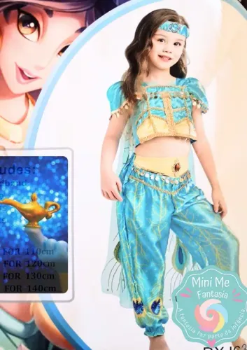 Fantasia Infantil Jasmine  Aladdin Pronta Entrega