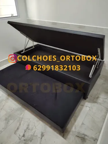 Box baú solteiro com auxiliar na espuma D28