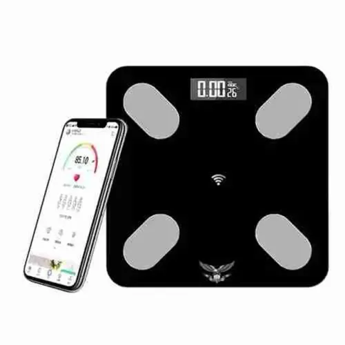 Balança Digital Corporal Bioimpedância Banheiro 180 kg com App<br> 