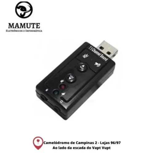 Adaptador De Placa De Som Usb 7.1