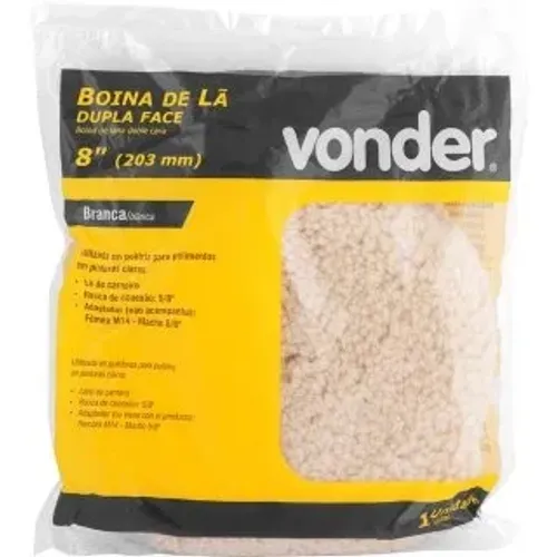 BOINA DE LA DUPLA FACE 8 BRANCA VONDER
