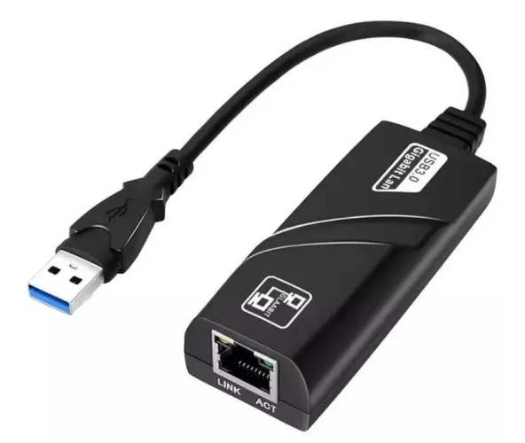 Conversor de rede USB 3.0 para RJ45 Gigabit NOVO